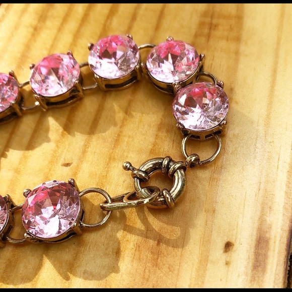 Pink Gemstone Fashion Bracelet - Picture 3 of 5
